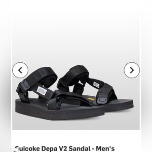 Suicoke Depa-V2 Vibram Sole Black Sandals Men’s size 9 Women’s size 10